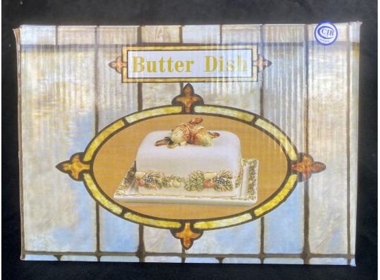 (2) NIB Butter Dish