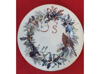 (6) Lenox Winter Greetings Round Side Plates