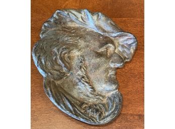 Antique Bradley Hubbard Richard Wagner Henry VIII Profile Spelter Coin Tray #3596 Signed