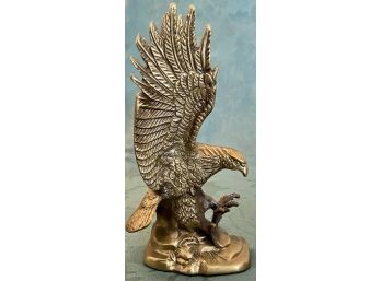 Vintage Brass Eagle Statue