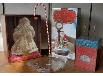 Lenox Santa, Disney Traditions Pooh Christmas Gift Of Friendship, Christmas Clock Costco, Mikasa Tray