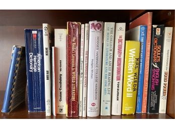 Assorted Books Including Grammar, English & Literature