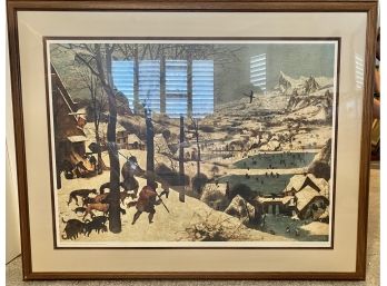 Pieter Bruegel Poster Print Titled Der Winter Poster In Frame