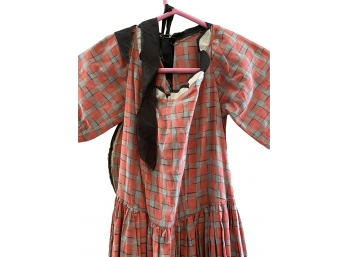 Vintage Handmade Linen Prairie Maxi- Theater Costume