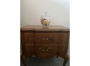 Drew Furniture Small Mid Century Two Drawer Nightstand