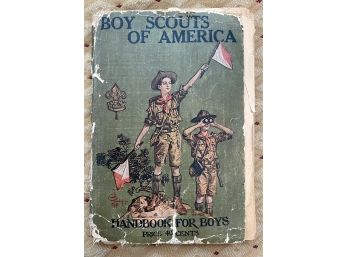 Fantastic Early Edition Of The Boy Scouts Of America Handbook For Boys