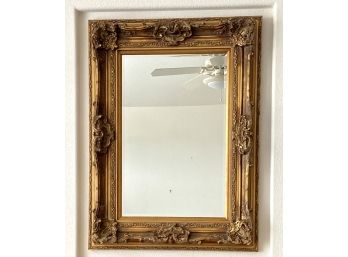 Impressive Gold Frame Ornate Beveled Mirror