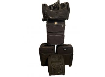 Great Grouping Of Carry-On Luggage Including Pierre Cardin -5 Pieces Total