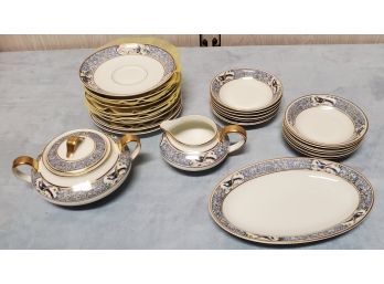 Theodore Haviland Limoges, France Cream & Sugar, Bowls And Plates With Platter