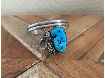 Sterling Silver Cuff With Turquoise