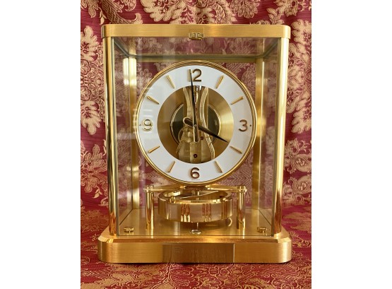 JL Gold Clock Gift From IBM 1991 Atmos JAEGER LE COULTRE Swiss Made