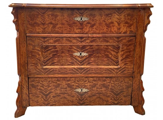 Beautiful Antique Small Three Drawer Side Dresser