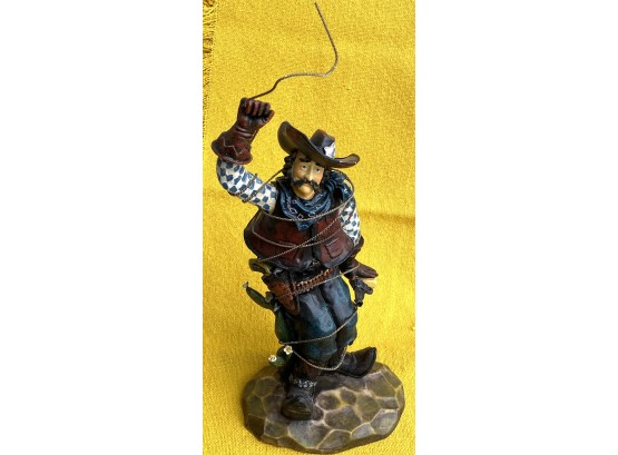 Resin Cowboy With Lasso