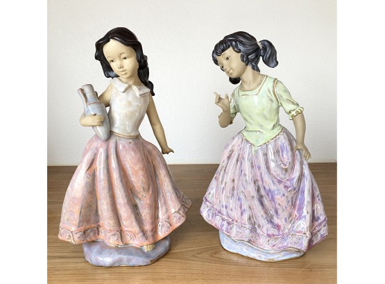 Glazes Pottery Girl Figurines