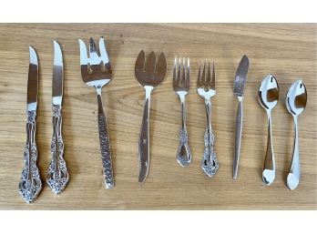 Large Lot Of Oneida Stainless Silverware Over 50 Pieces