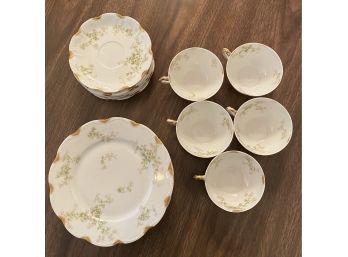 Haviland France Limoges Plates, Cups And Saucers