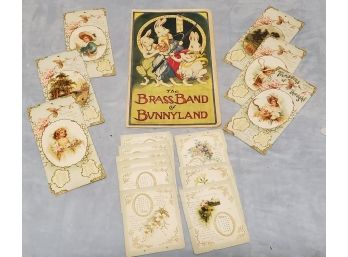 The Brass Band Of Bunny Land Book 1919 And Pages From A 1903 Victorian Calendar