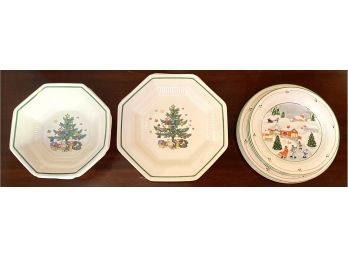 Assorted Christmas Plates, Nikko & Sango