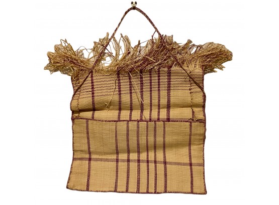 Raffia Envelope Style Bag With Shoulder Strap From Democratic Republic Of Congo