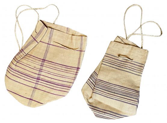 2 Raffia Bags With Handles From Democratic Republic Of Congo