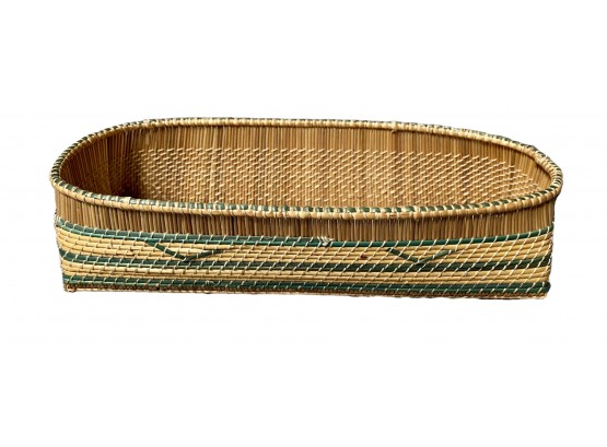 Handwoven Long Basket From Sierra Leone