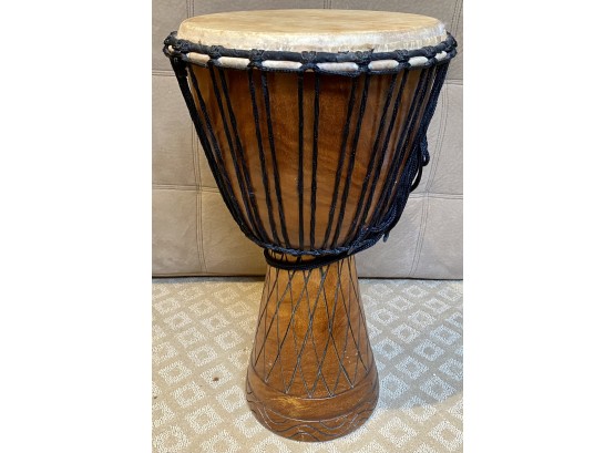 Djembe Drum With Carrying Case From Ghana
