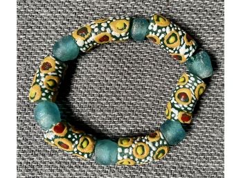 Multiple Strands Of Handmade Recycled Glass Beads From Ghana