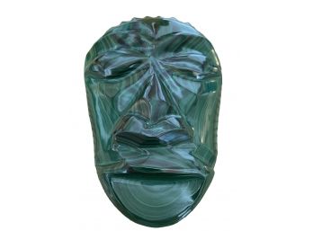 Large Malachite Carved Face From 1970s Mine In Democratic Republic Of Congo