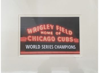Signed Wrigley Field Home Of Chicago Cubs World Series Champions Limited Edition Photograph