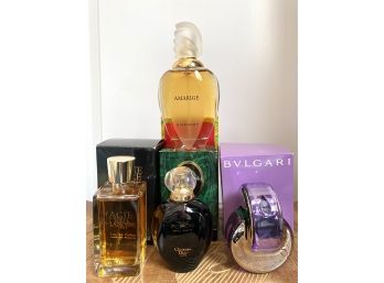 Fabulous Collection Of Designer Perfume Mostly New In Box: Givenchy, Lancome, Christian Dior, Bvlgari
