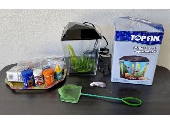Top Fin Small Fish Aquarium Kit And Accessories