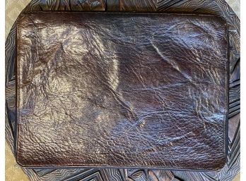 Beautiful Brown Leather Zipper Case