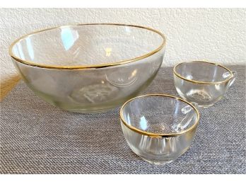 Punch Bowl And Cups