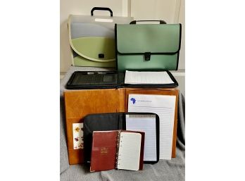 Grouping Of Notepads And File Folders