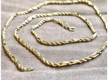 Beautiful 14k Gold Rope Chain 19.5' Total Length