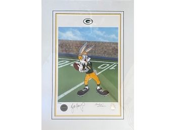 '1st And Goal' Featuring The Packers Litho Serigraph Edition 33 Of 125- Signed By Brett Favre