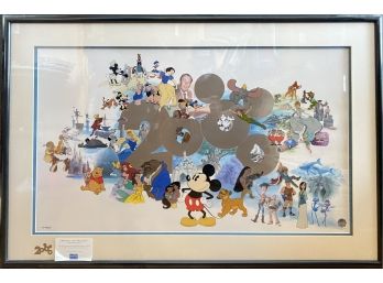 Limited Edition Sericel Disney 2000 Welcoming A New Millennium Publishers Proof #74 Of 250