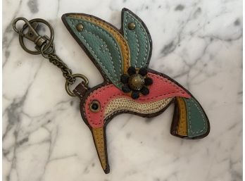 Chala Leather Stitched Humming Bird Key Chain