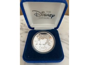Goofy 65th Birthday 1 Troy Ounce Silver Commemorative Coin