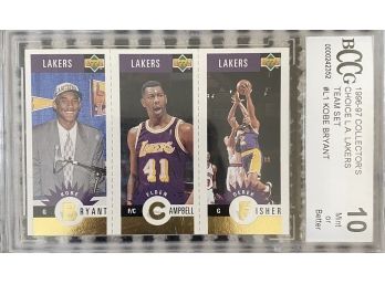 1996-1997 Collector's Choice LA Lakers Team Set #L1 Kobe Bryant BCCG 10