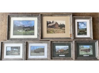 (6) Chery's Pennington Colored Photographs Horseshoe Park, Longs Peak, Tom Hurleys Cabin 1941 & More