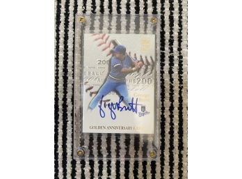 Topps George Brett Golden Anniversary Great Autographed Card #GAA-GHB