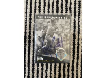 Upper Deck George Brett- Kansas City Royals Autographed Card #20