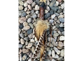 Walking Stick With Feathers