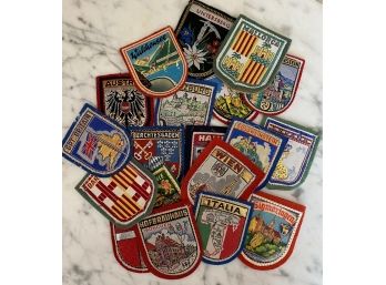 Collection Of  International Stitched Material  Patches