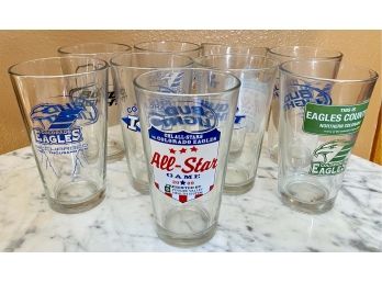 Collection Of 9 Colorado Beer Glasses Including Bud Light All Star