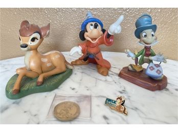 Lot Of 3 Walt Disney Collection Ceramic Figures