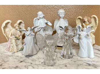 Collection Of Angels Including Music Boxes, Figurines, Neiman Marcus, Enesco And More