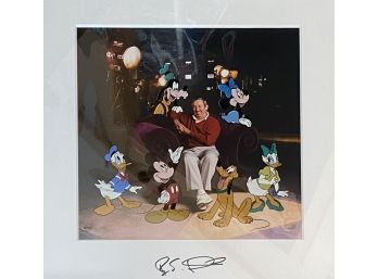 'Roy Disney And Friends' Limited Edition Of Hand Painted Ink Enhanced With COA