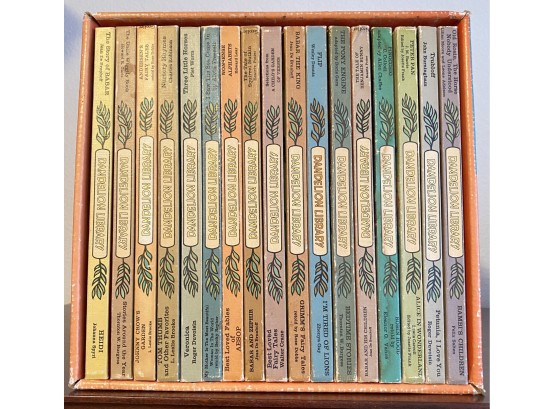 Vintage Dandelion Library Book Set